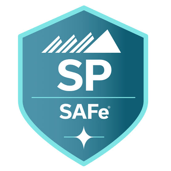 SAFe SP (SAFe Practitioner) certification badge