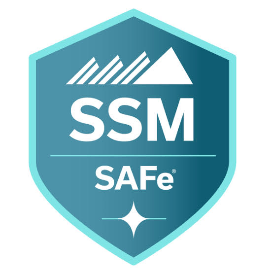 SAFe SSM (Scrum Master) certification badge